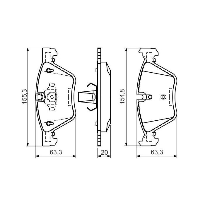 Гальмівні колодки Bosch 0 986 494 118 зображення 5