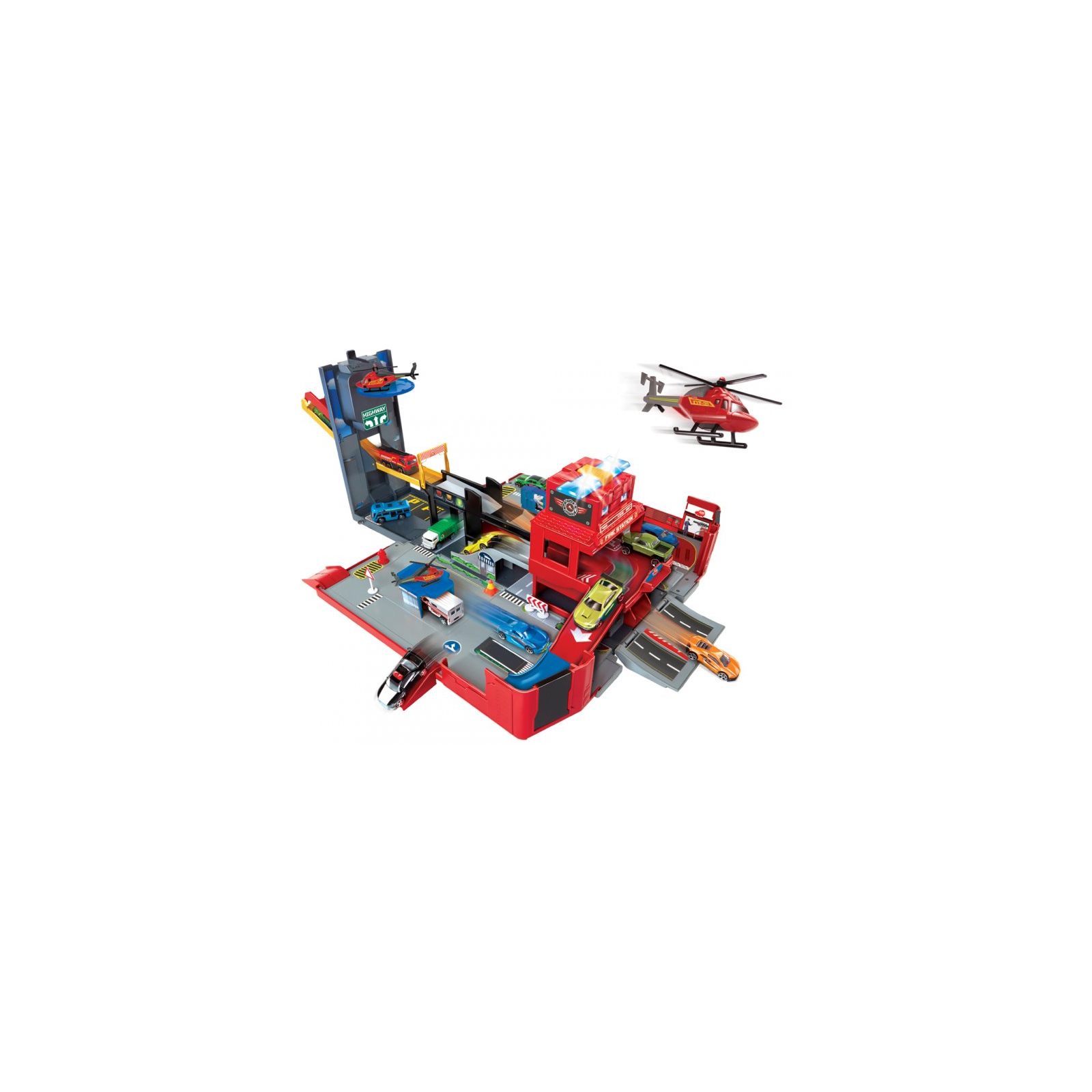 Ігровий набір Dickie Toys 2 в 1 Пожежна машина. Розгорни місто (3719005) зображення 9