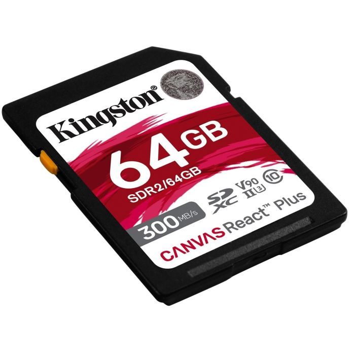 Карта памяти Kingston 64GB class 10 UHS-II U3 Canvas React Plus (SDR2/64GB) изображение 2