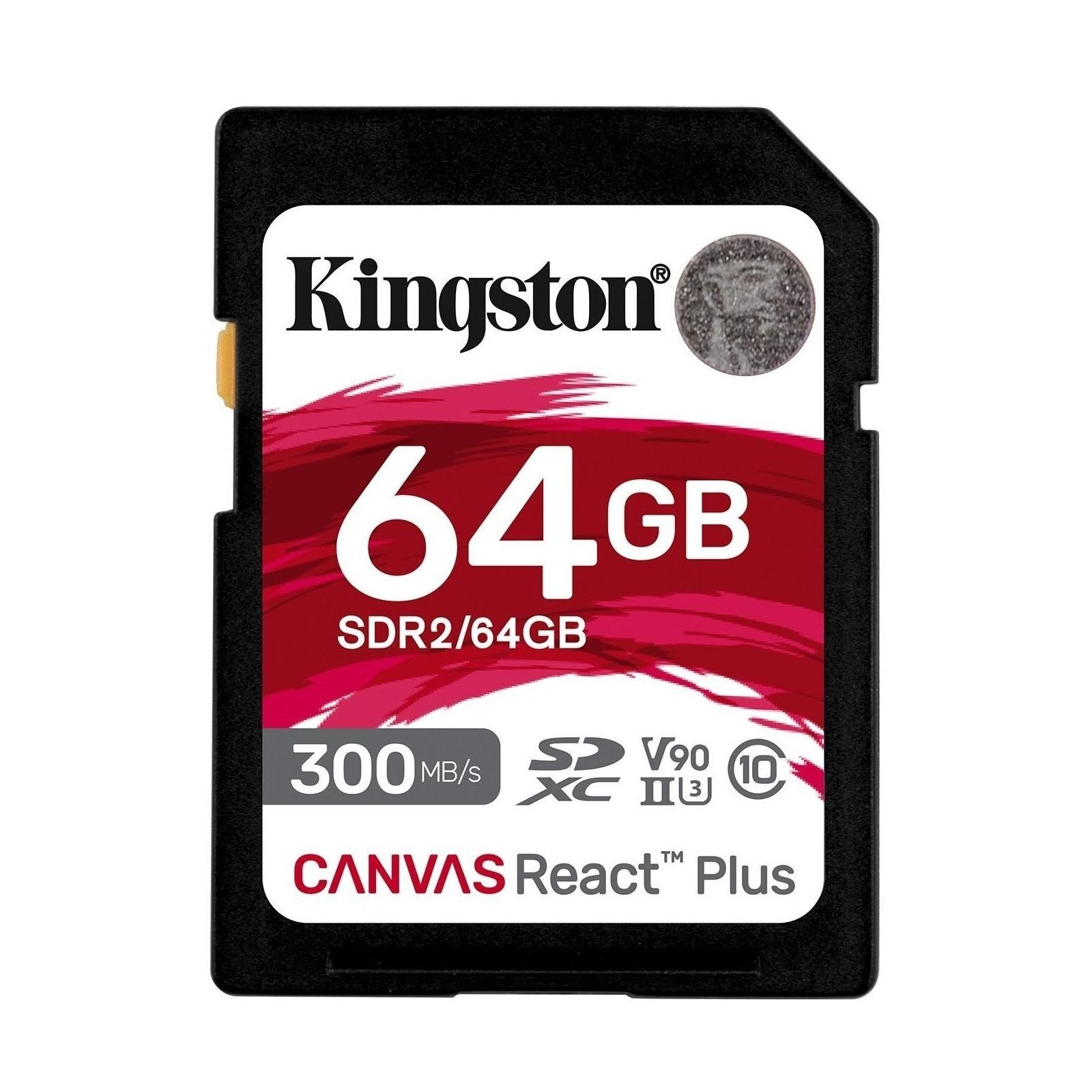 Карта памяти Kingston 128GB SDXC class 10 UHS-II U3 Canvas React Plus (SDR2/128GB)
