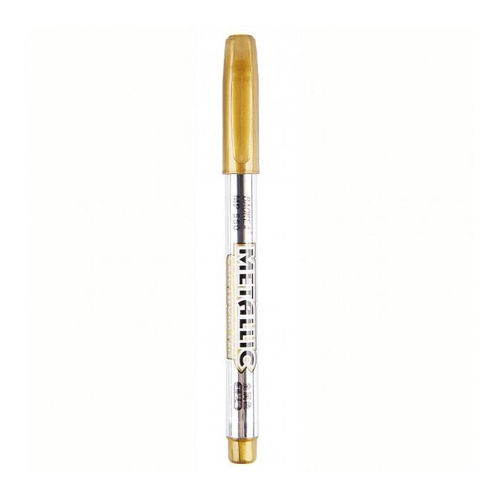 Маркер Baoke 1.5 мм golden Metallic 12 шт (MARK-PER-BAO550GO-12)