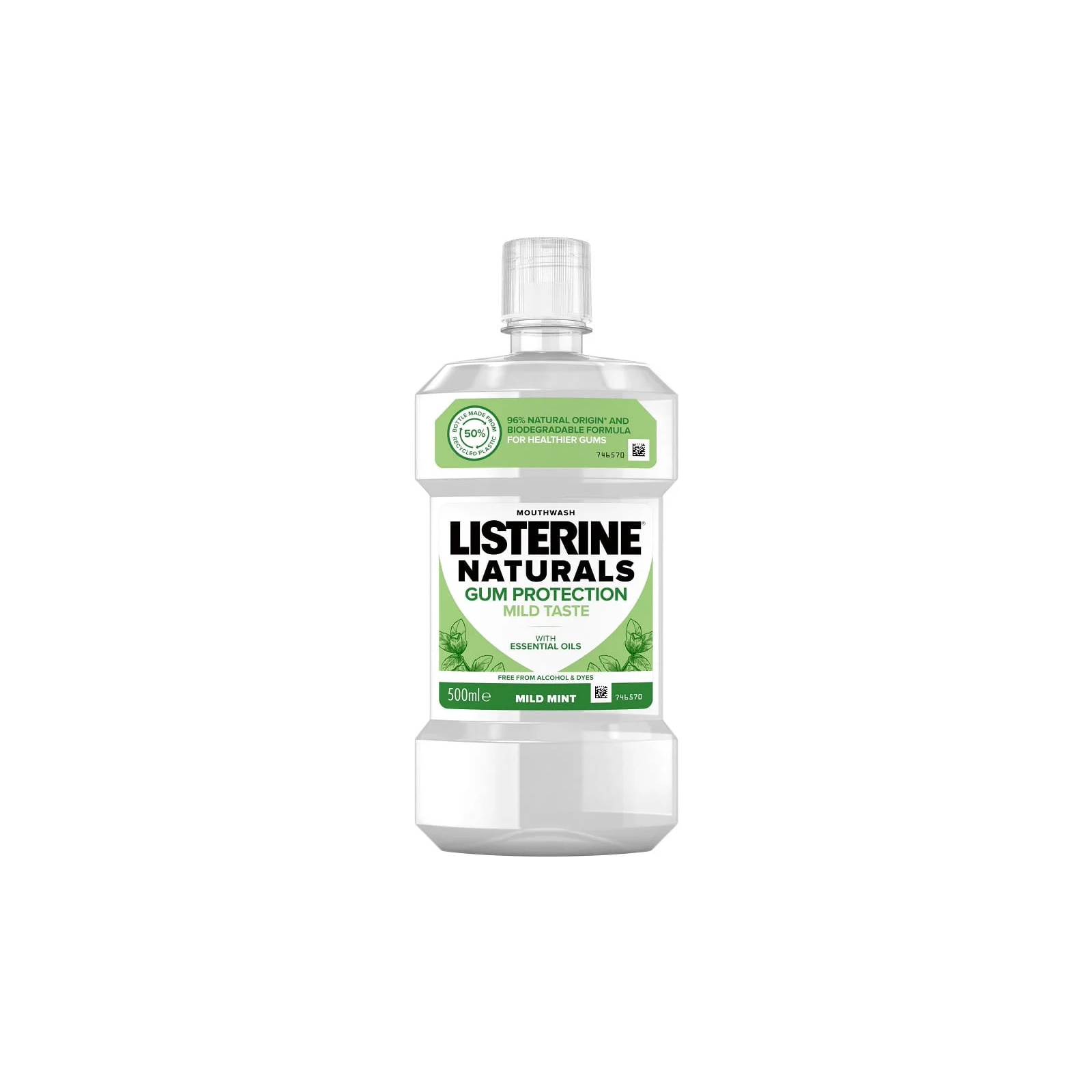 Ополіскувач для порожнини рота Listerine Naturals з ефірними оліями 500 мл (3574661643335/3574661657462)