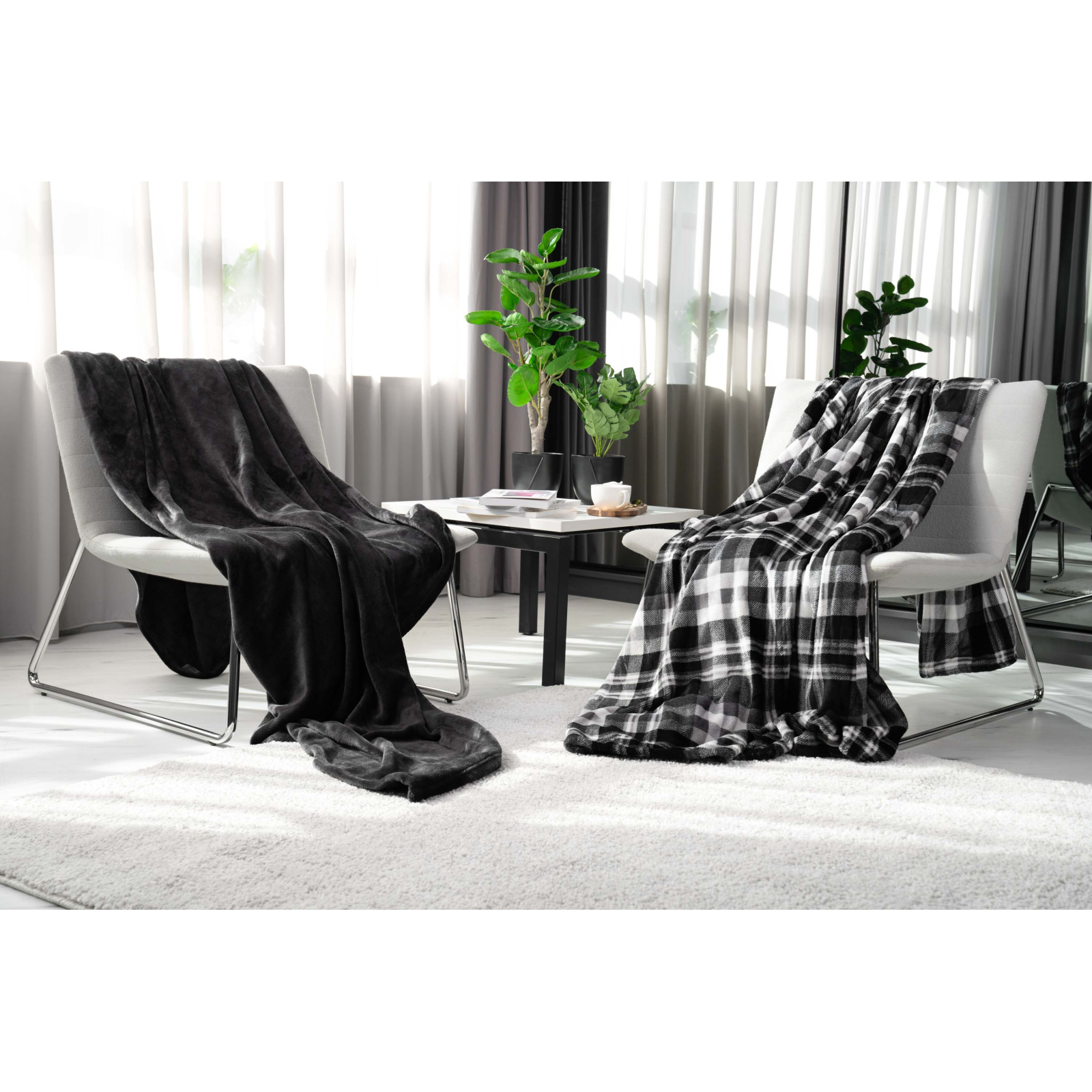 Плед Ardesto Flannel темно-серый, 160х200 см (ART0210SB) изображение 2