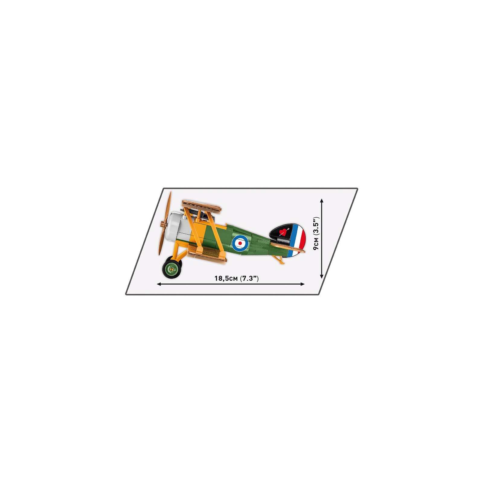 Конструктор Cobi Первая Мировая Война Самолет Сопвич Кэмел F1, 176 деталей (COBI-2987) изображение 3