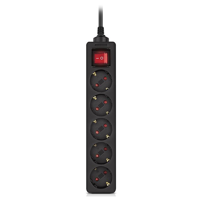 Мережевий фільтр живлення REAL-EL RS-Protect M 1.8m, black (EL122300026) зображення 2