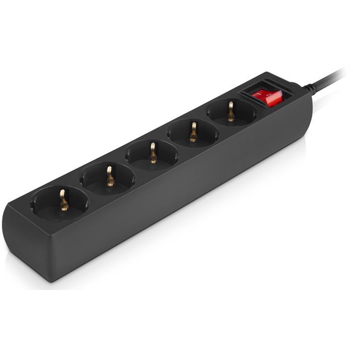 Мережевий фільтр живлення REAL-EL RS-Protect M 1.8m, black (EL122300026) зображення 4