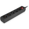 Мережевий фільтр живлення REAL-EL RS-Protect M 1.8m, black (EL122300026) зображення 4