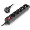 Мережевий фільтр живлення REAL-EL RS-Protect M 1.8m, black (EL122300026) зображення 5