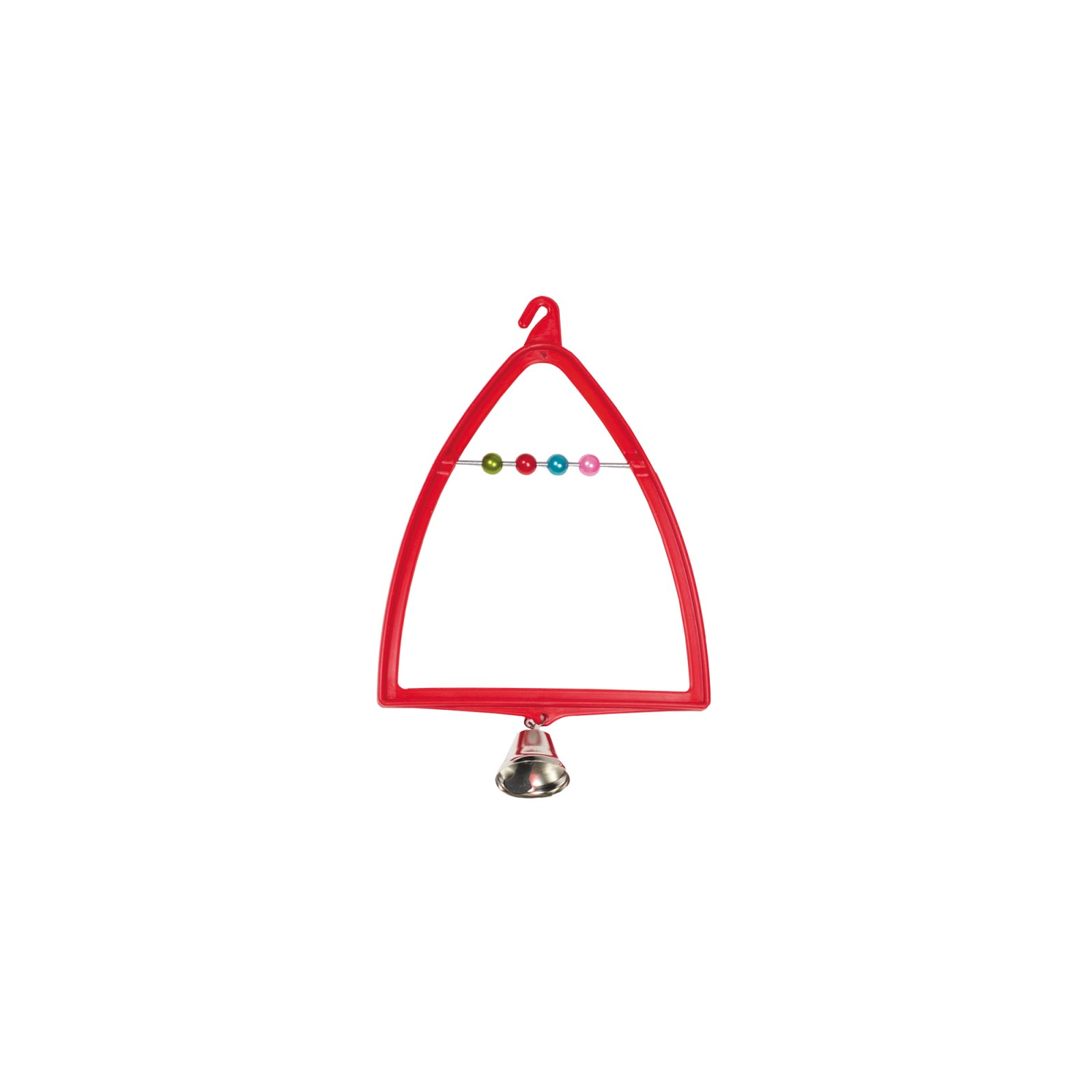 Іграшка для птахів Природа Гойдалка-арка з дзвіночком 12x19 см (пластик) (4823082402564)