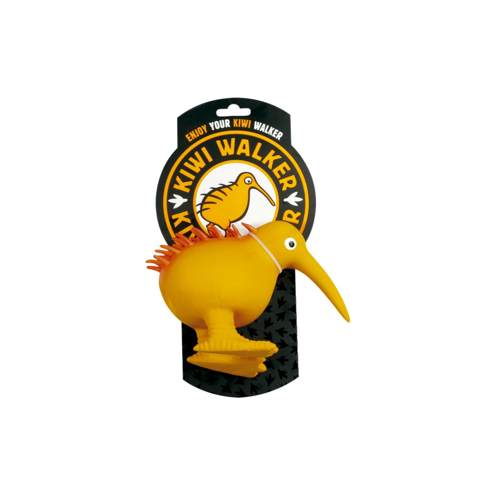 Игрушка для собак Kiwi Walker Птица киви 8.5 см оранжевая (8596075000110) изображение 2
