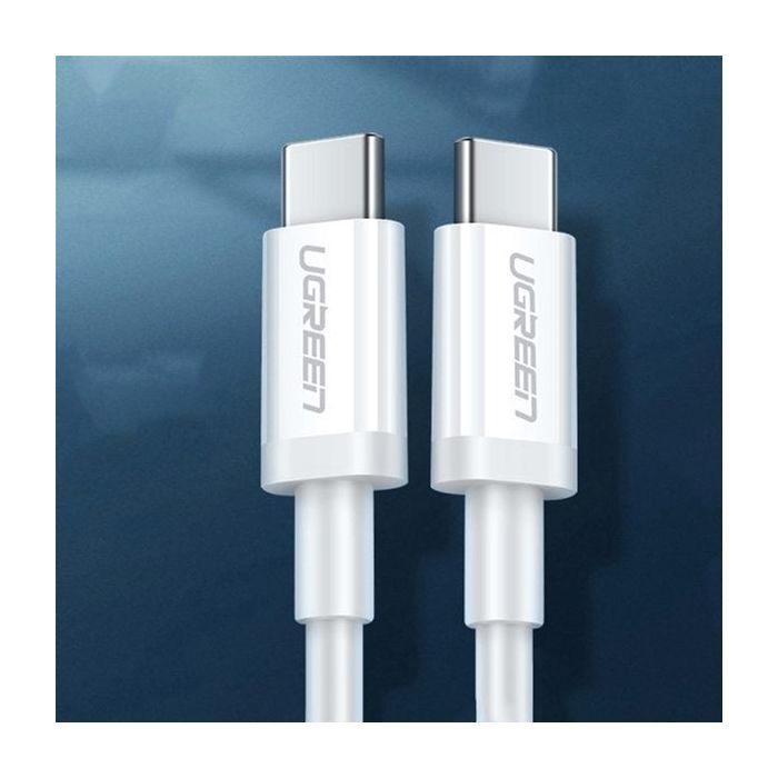Дата кабель USB-C to USB-C 1.5m US264 18W ABS Cover White Ugreen (60519) изображение 3