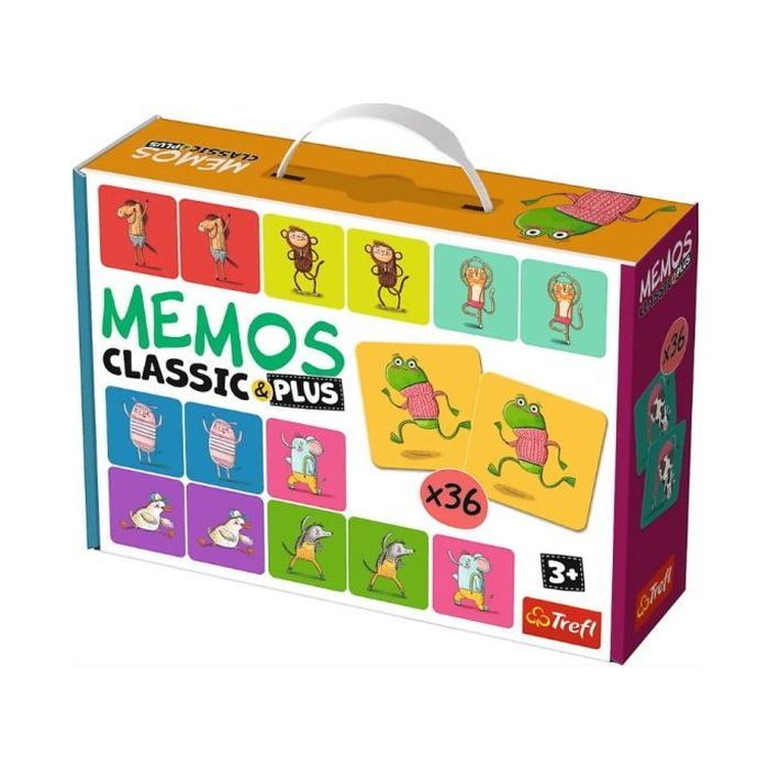 Настольная игра Trefl Мемо Классическое Двигайся и играй (Memos Classic&plus. Move and play) (02271)