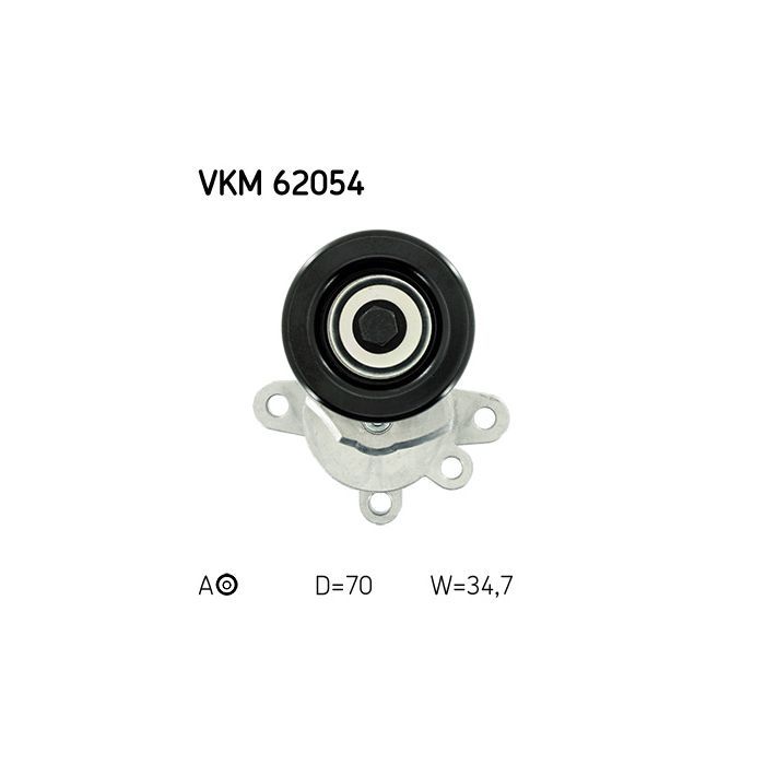 Ролик натягувача ременя SKF VKM 62054 зображення 2