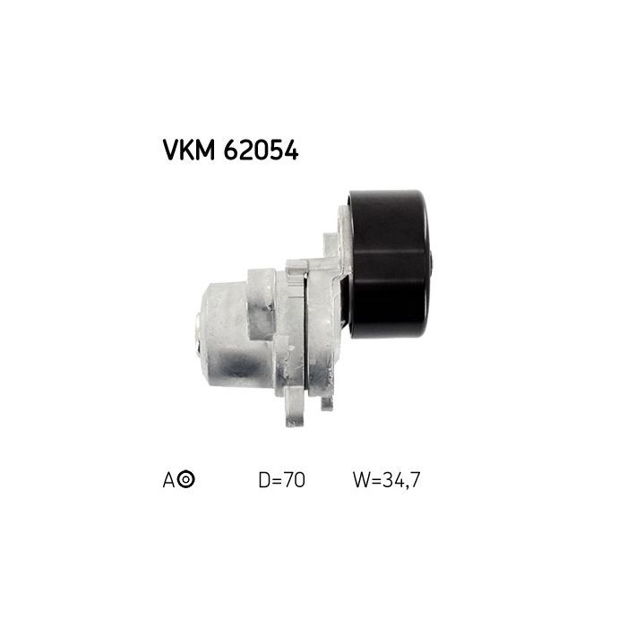 Ролик натягувача ременя SKF VKM 62054 зображення 3