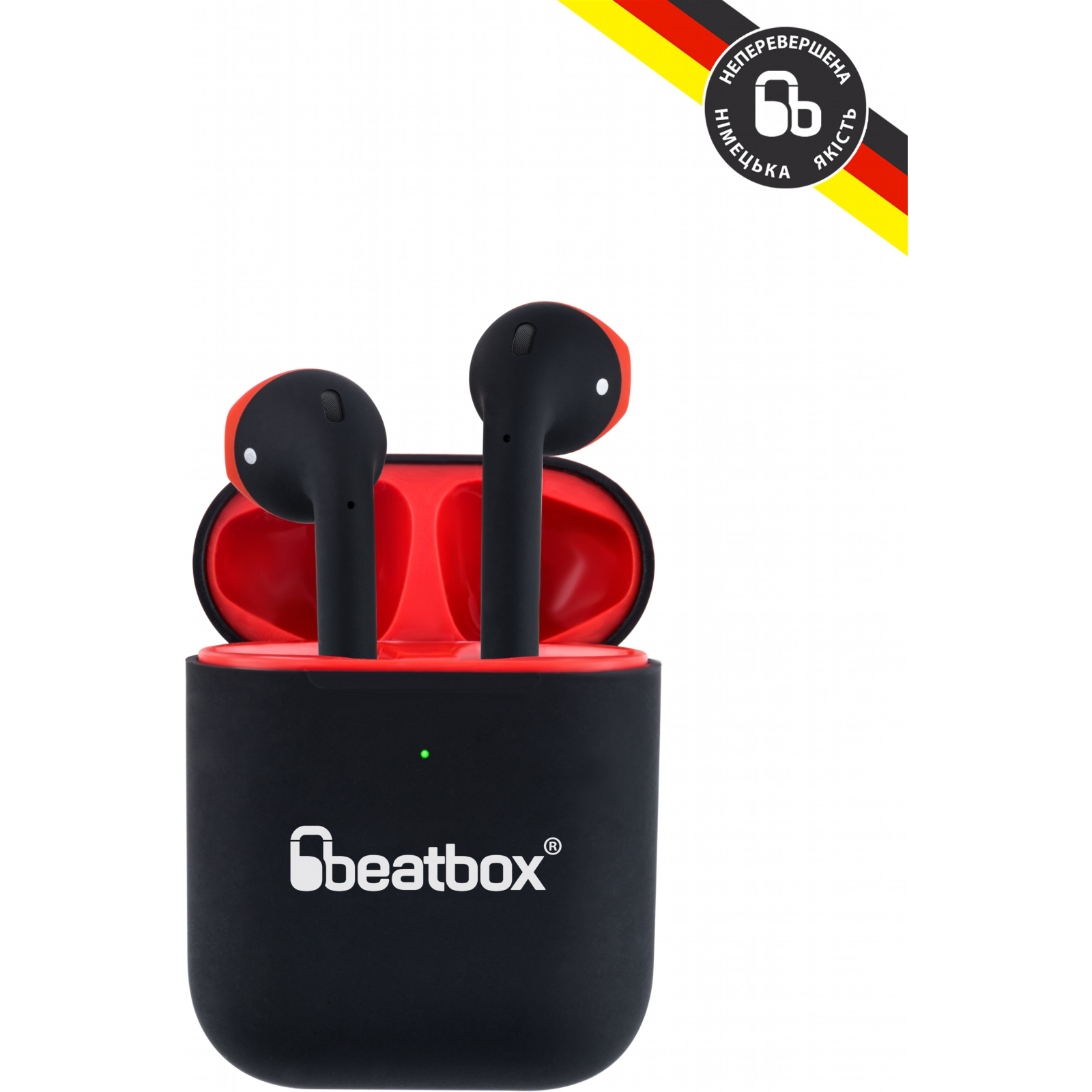 Навушники BeatBox PODS AIR 2 Wireless Сharging Black-Red (bbpair2wcbr) зображення 5