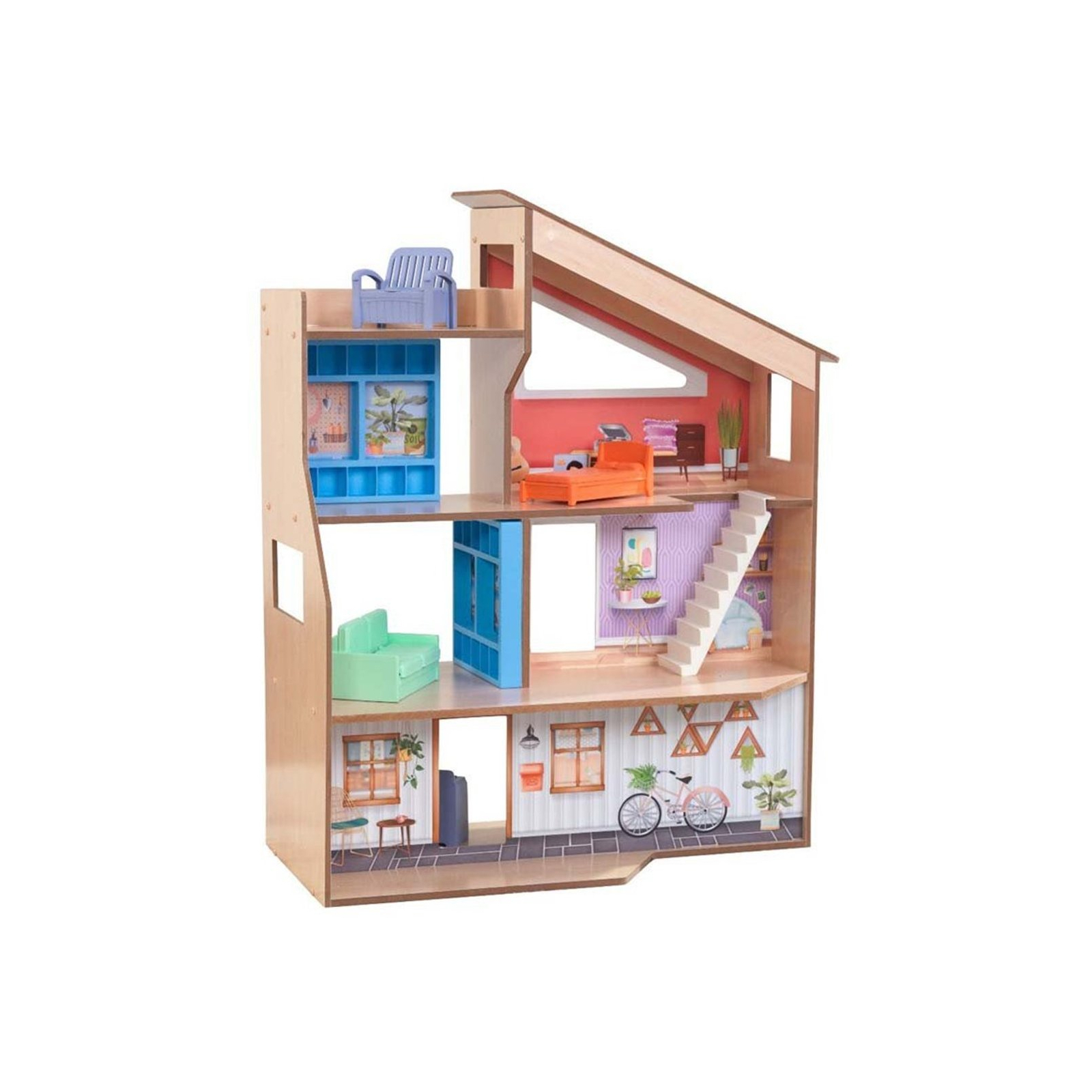 Игровой набор KidKraft Кукольный домик Hazel City Life Mansion (65990) изображение 2