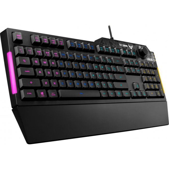 Клавиатура ASUS TUF Gaming K1 USB UA Black (90MP01X0-BKMA00) изображение 4