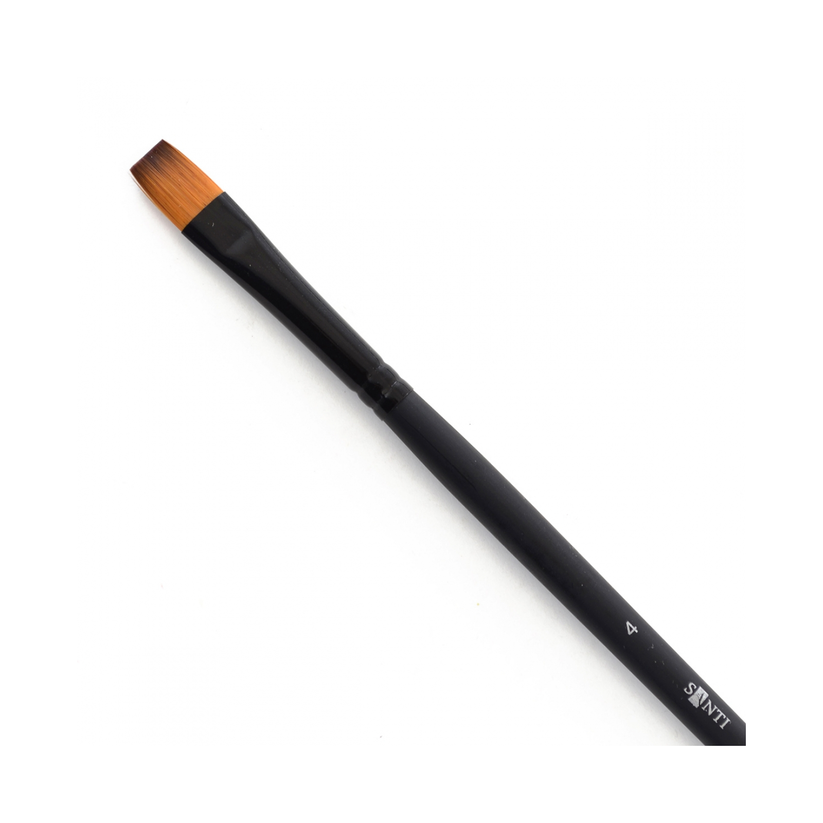 Пензлик для малювання Santi синтетика Highly Pro, довга ручка, плоский, №4 (310601) зображення 2