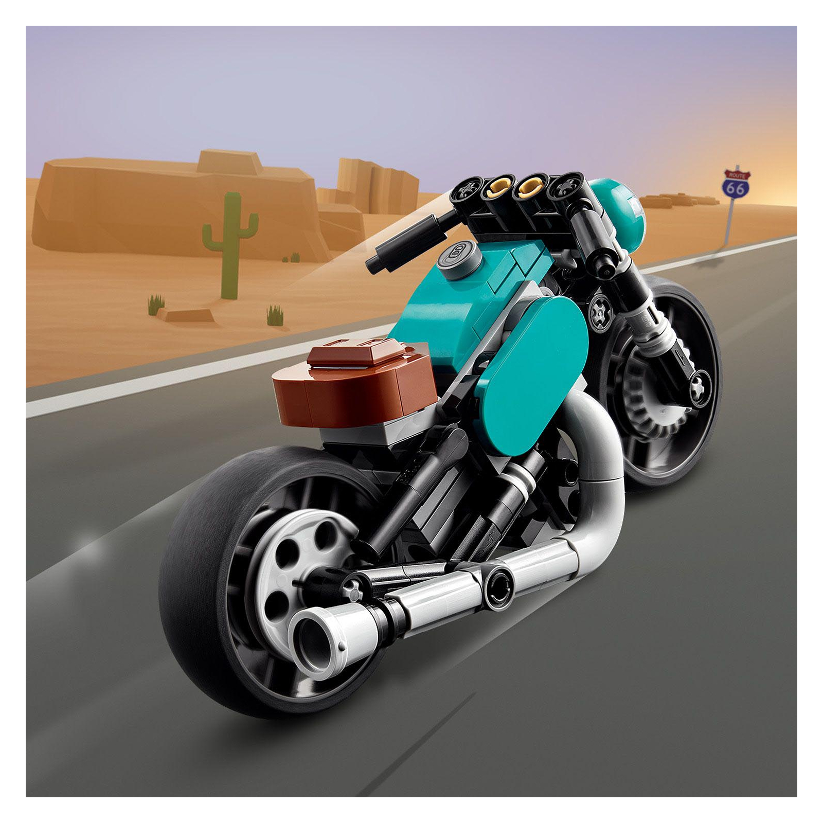 Конструктор LEGO Creator Вінтажний мотоцикл 128 деталей (31135) зображення 3