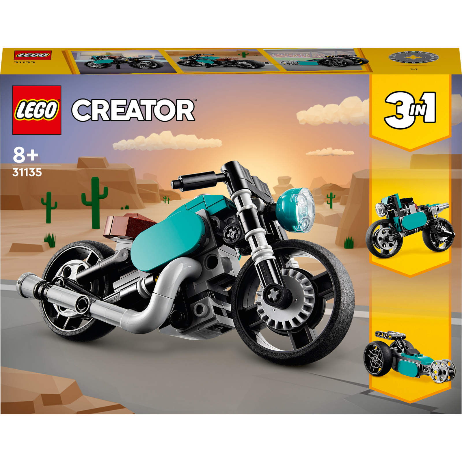 Конструктор LEGO Creator Винтажный мотоцикл 128 деталей (31135)