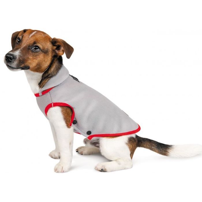 Жилет для тварин Pet Fashion FLEECY" М сіро-червоний (4823082419647) зображення 2