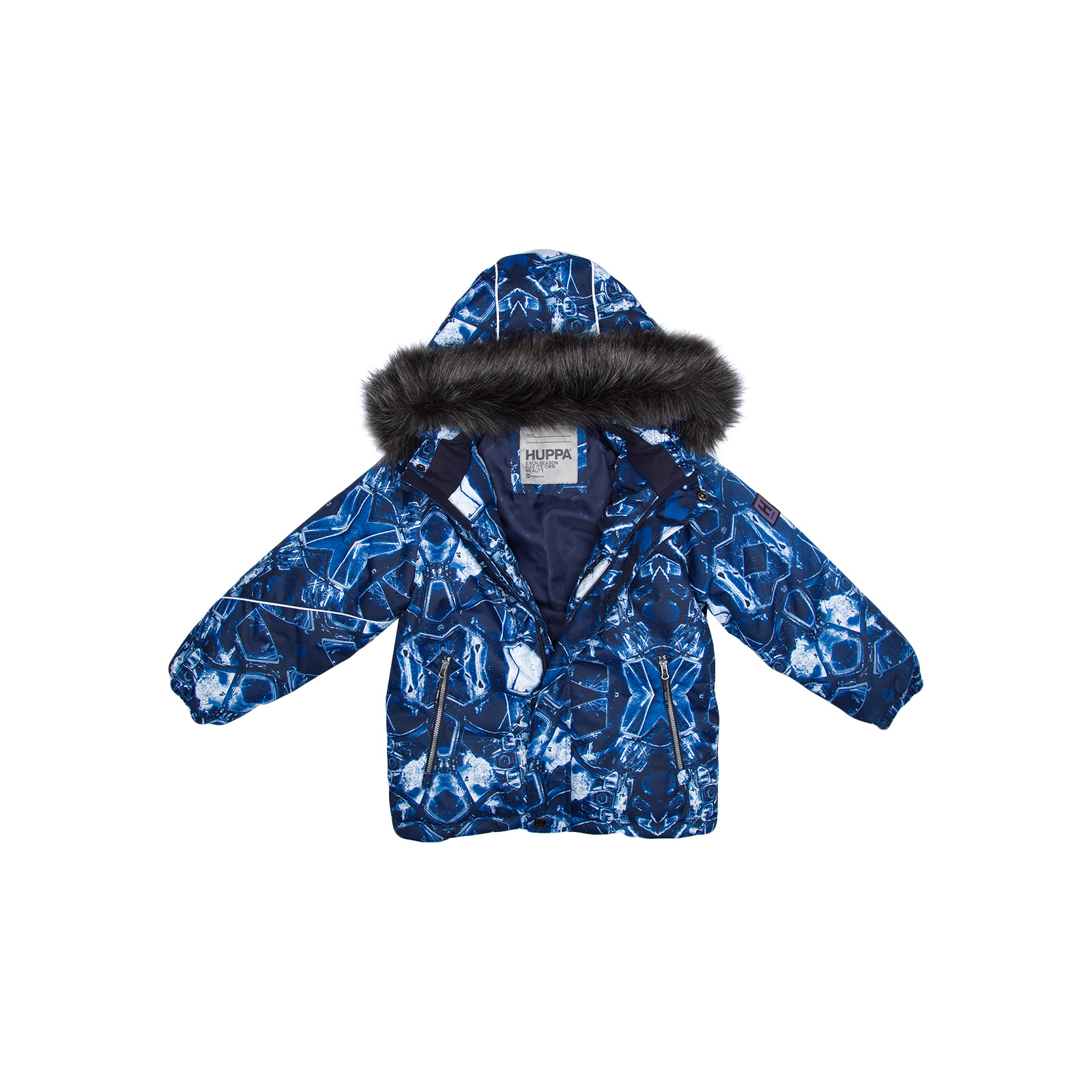 Куртка Huppa ANTE 17960030 темно-синій з принтом 122 (4741632100596) зображення 4