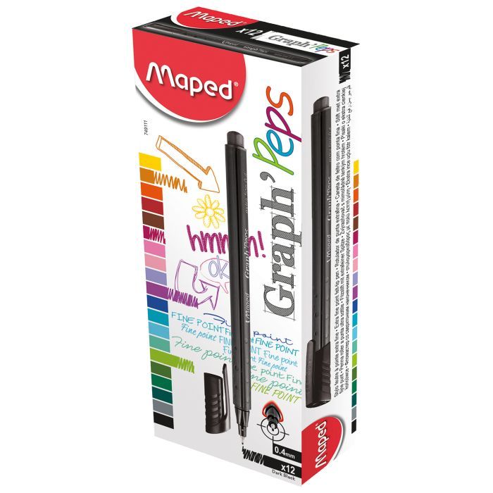 Лайнер Maped Graph Peps 0.4 мм черный (MP.749111) изображение 3