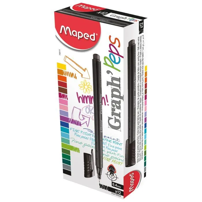 Лайнер Maped Graph Peps 0.4 мм черный (MP.749111) изображение 3