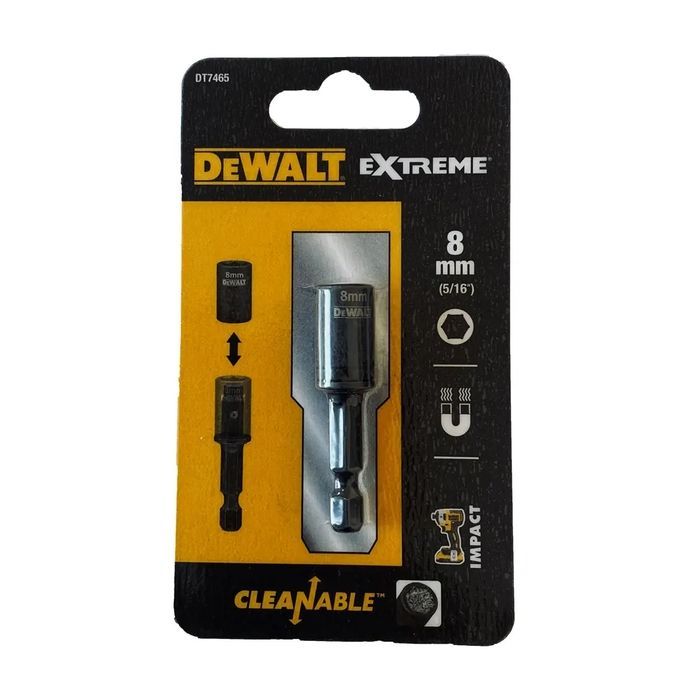 Головка магнитная DeWALT магнитная EXTREME IMPACT съёмная, 1/4"х8 мм (DT7465)