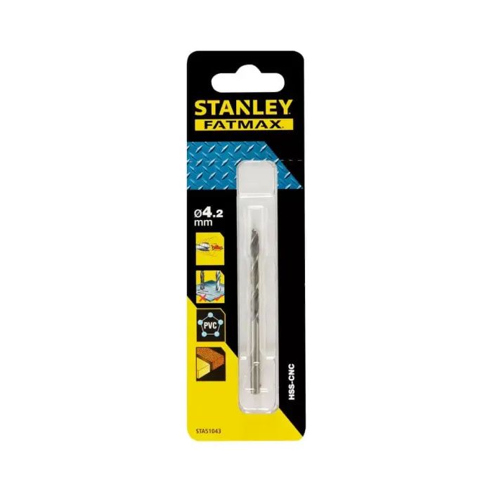 Сверло Stanley FatMax, по металлу, d=9 мм., L= 125 мм., WL= 81 мм., 1 шт. (STA51098)