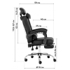 Офисное кресло GT Racer X-8002 Black изображение 11