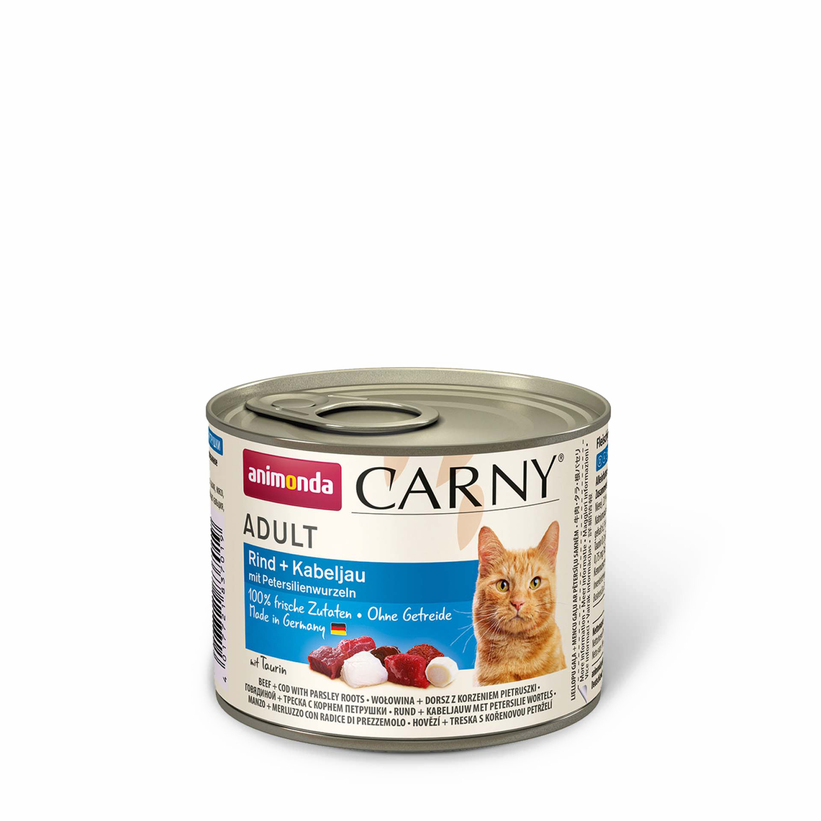 Консерви для котів Animonda Carny Adult Beef + Codfish with Parsley roots 200 г (4017721837019)