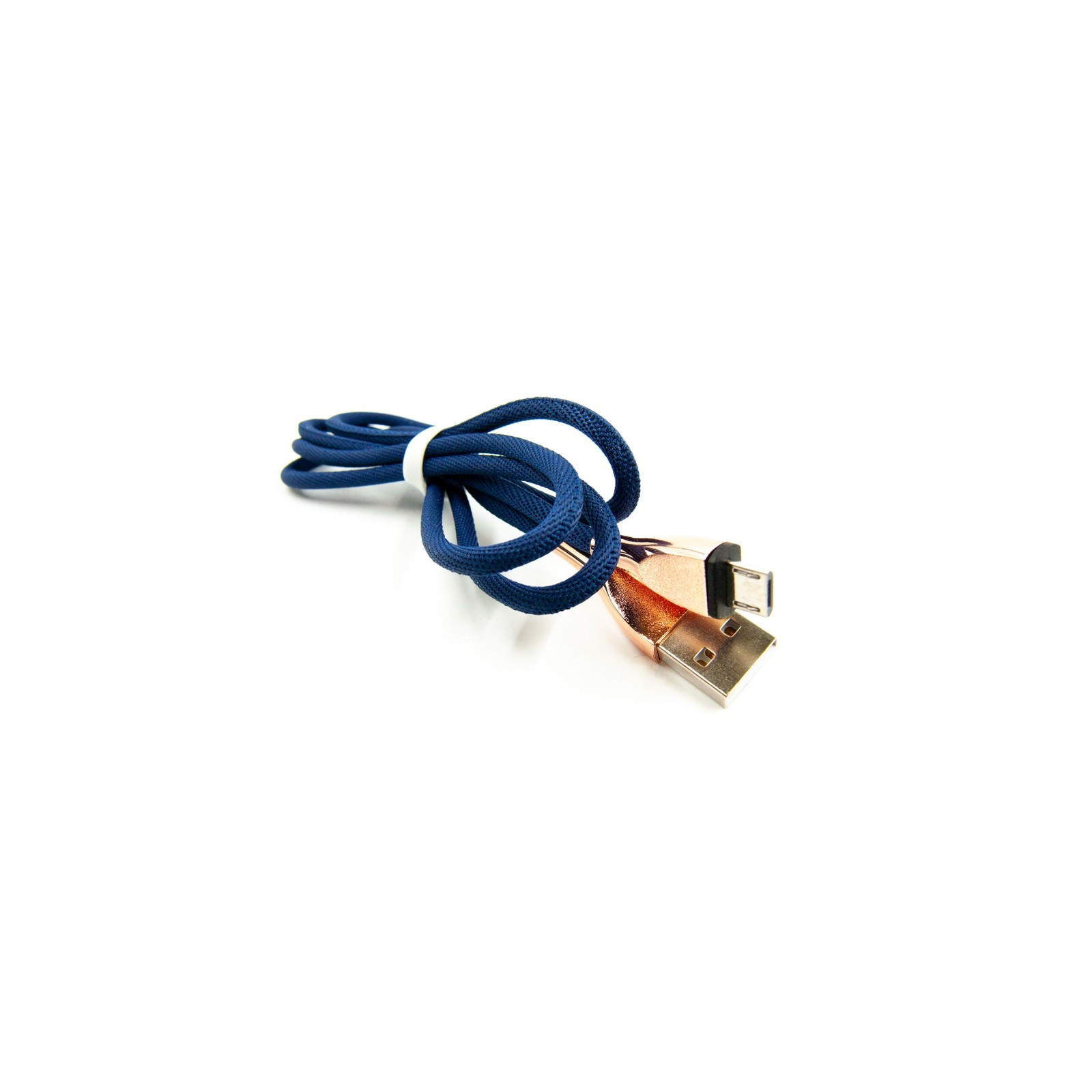 Дата кабель USB 2.0 AM to Micro 5P 1.5m blue Dengos (NTK-M-DL-SET-BLUE) изображение 2