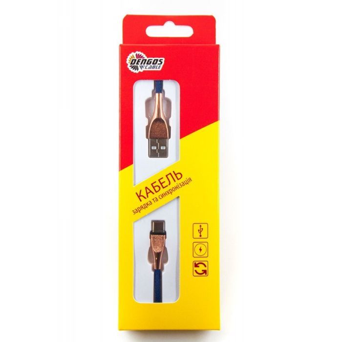 Дата кабель USB 2.0 AM to Micro 5P 1.5m blue Dengos (NTK-M-DL-SET-BLUE) изображение 3
