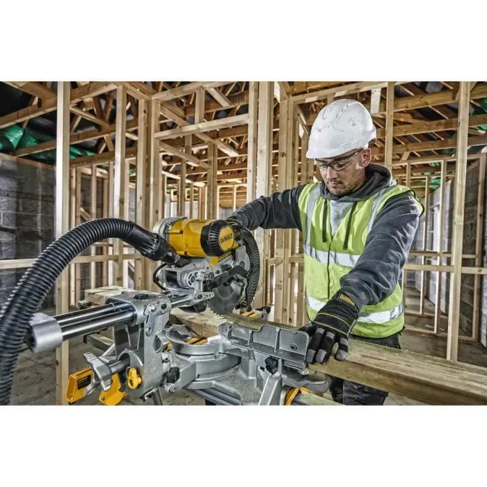 Торцювальна пила DeWALT 1675 Вт, диск 250х30 мм, 4000 об/хв, XPS, 22 кг (DWS727) зображення 6