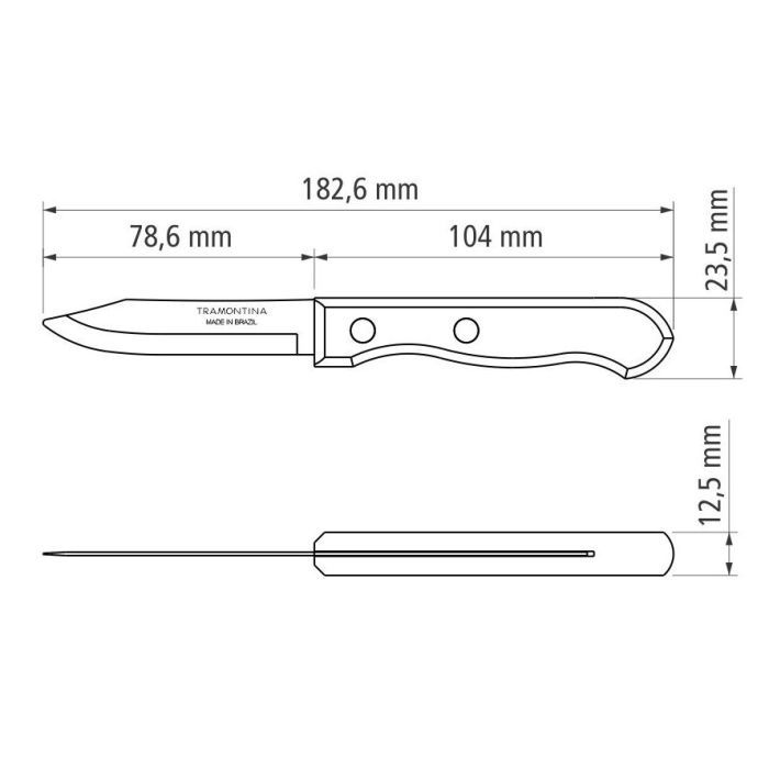 Кухонный нож Tramontina Dynamic Vegetable 8 cм (22310/103) изображение 4