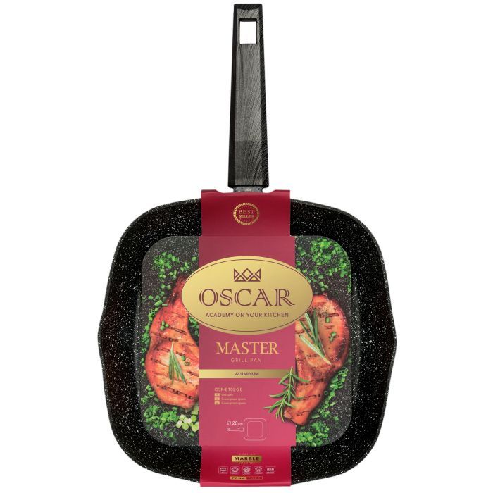 Сковорода Oscar Master Grill 28 см (OSR-8102-28) изображение 3