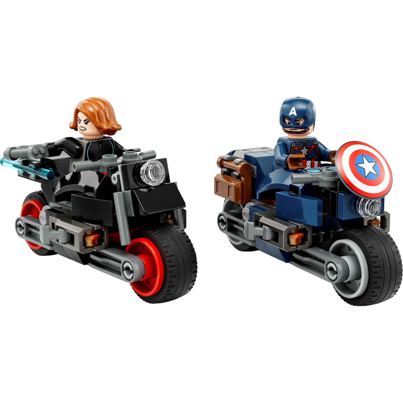 Конструктор LEGO Marvel Мотоцикли Чорної Вдови й Капітана Америка 130 деталей (76260) зображення 2