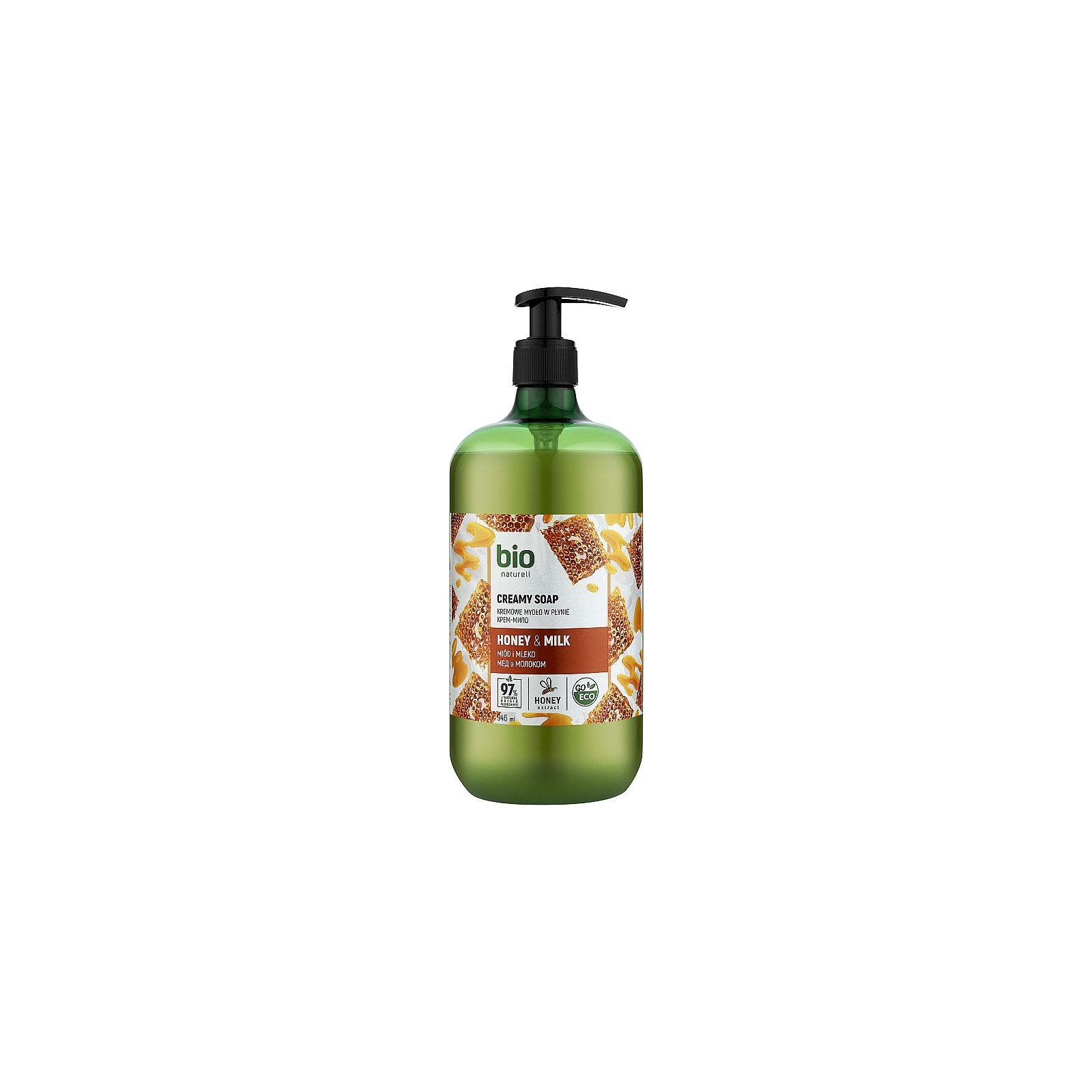 Жидкое мыло Bio Naturell Honey & Milk Creamy Soap Мед с молоком 946 мл (4820168434402)