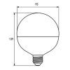 Лампочка Eurolamp LED G95 15W E27 4000K 220V (LED-G95-15274(P)) изображение 3