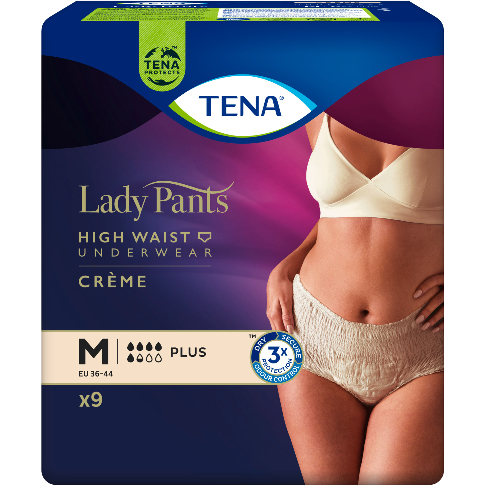 Подгузники для взрослых Tena Lady Pants Plus M для женщин 9 шт Creme, East (7322540920772) изображение 2