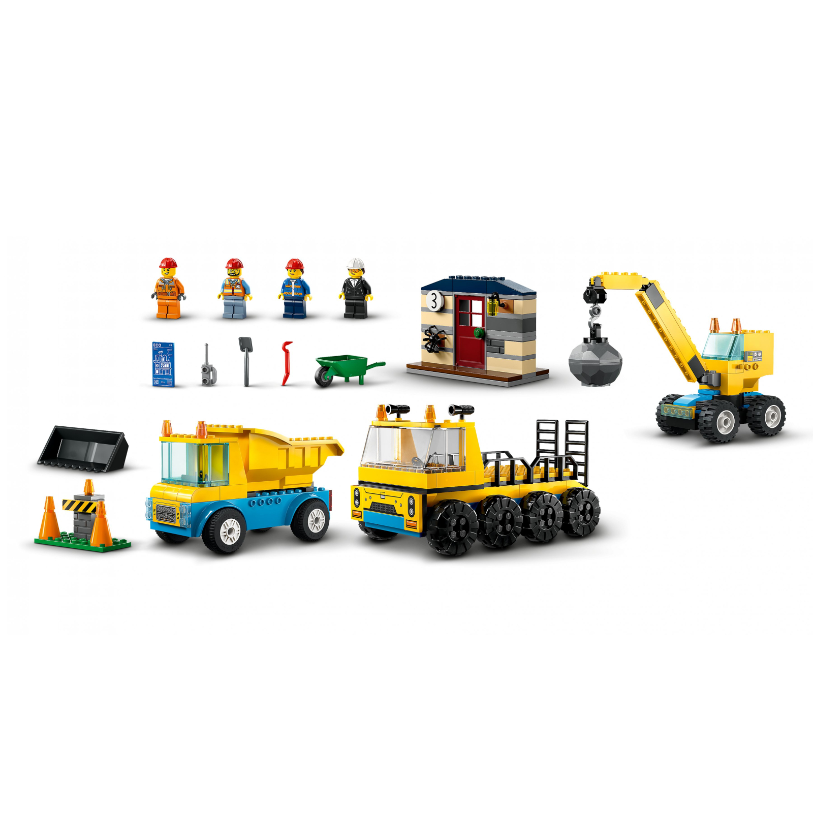 Конструктор LEGO City Будівельна вантажівка й кулястий кран-таран 235 деталей (60391) зображення 7