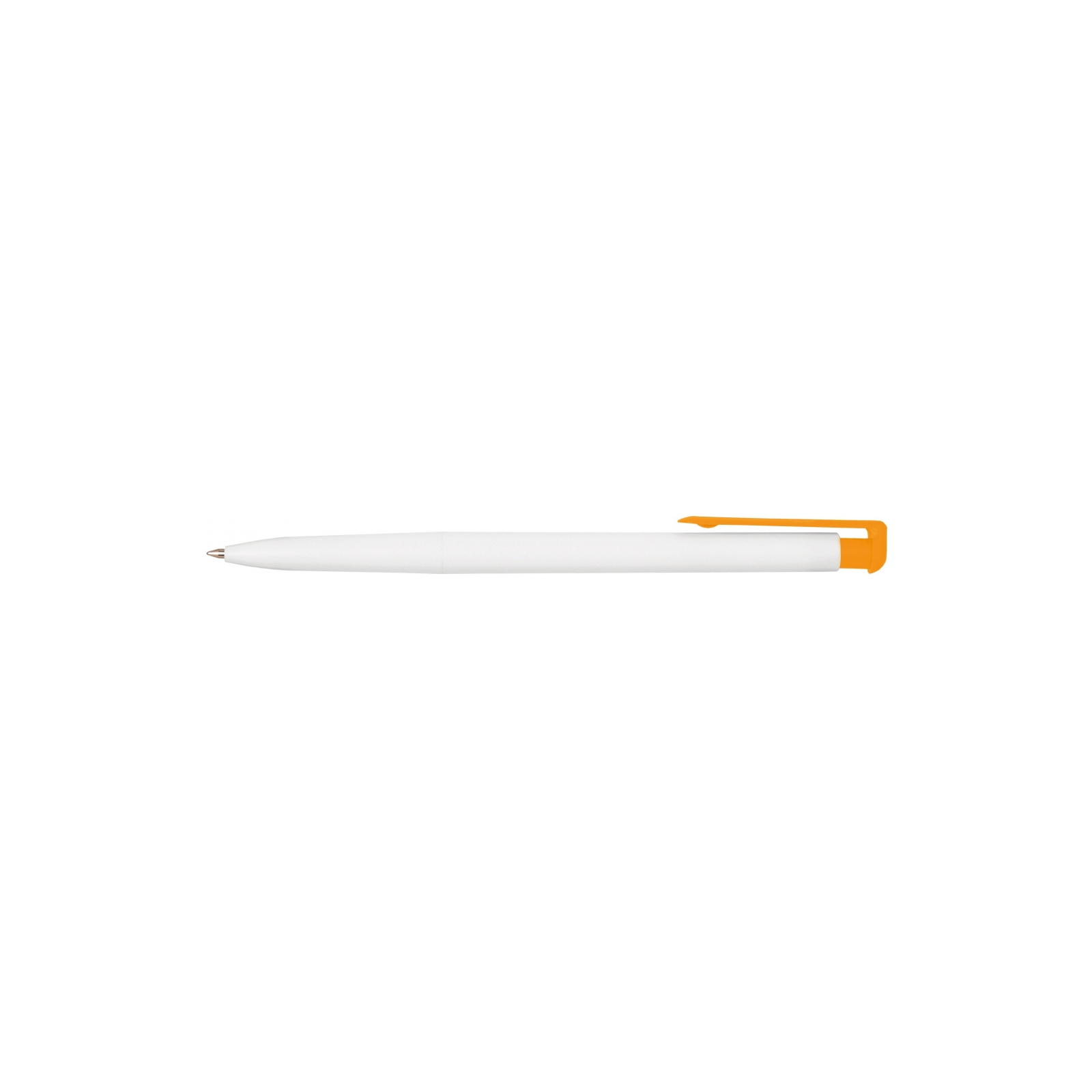 Ручка шариковая Economix promo HAVANA. Корпус бело-оранжевый, пишет синим (E10232-06)
