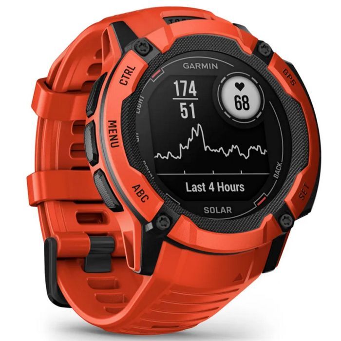 Смарт-годинник Garmin Instinct 2X, Solar, Flame Red, GPS (010-02805-01) зображення 3