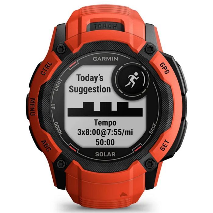 Смарт-годинник Garmin Instinct 2X, Solar, Flame Red, GPS (010-02805-01) зображення 9