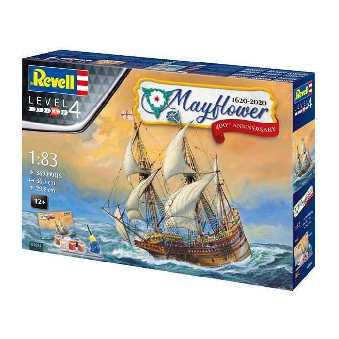 Сборная модель Revell набор Корабль Mayflower уровень 4, 1:83 (RVL-05684)