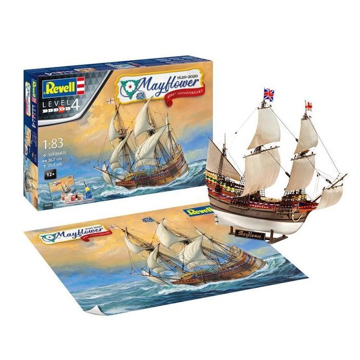 Сборная модель Revell набор Корабль Mayflower уровень 4, 1:83 (RVL-05684) изображение 2