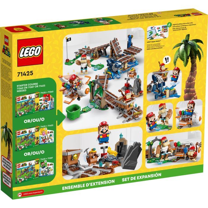 Конструктор LEGO Super Mario Поїздка у вагонетці Дідді Конґа. Додатковий набір (71425) зображення 11