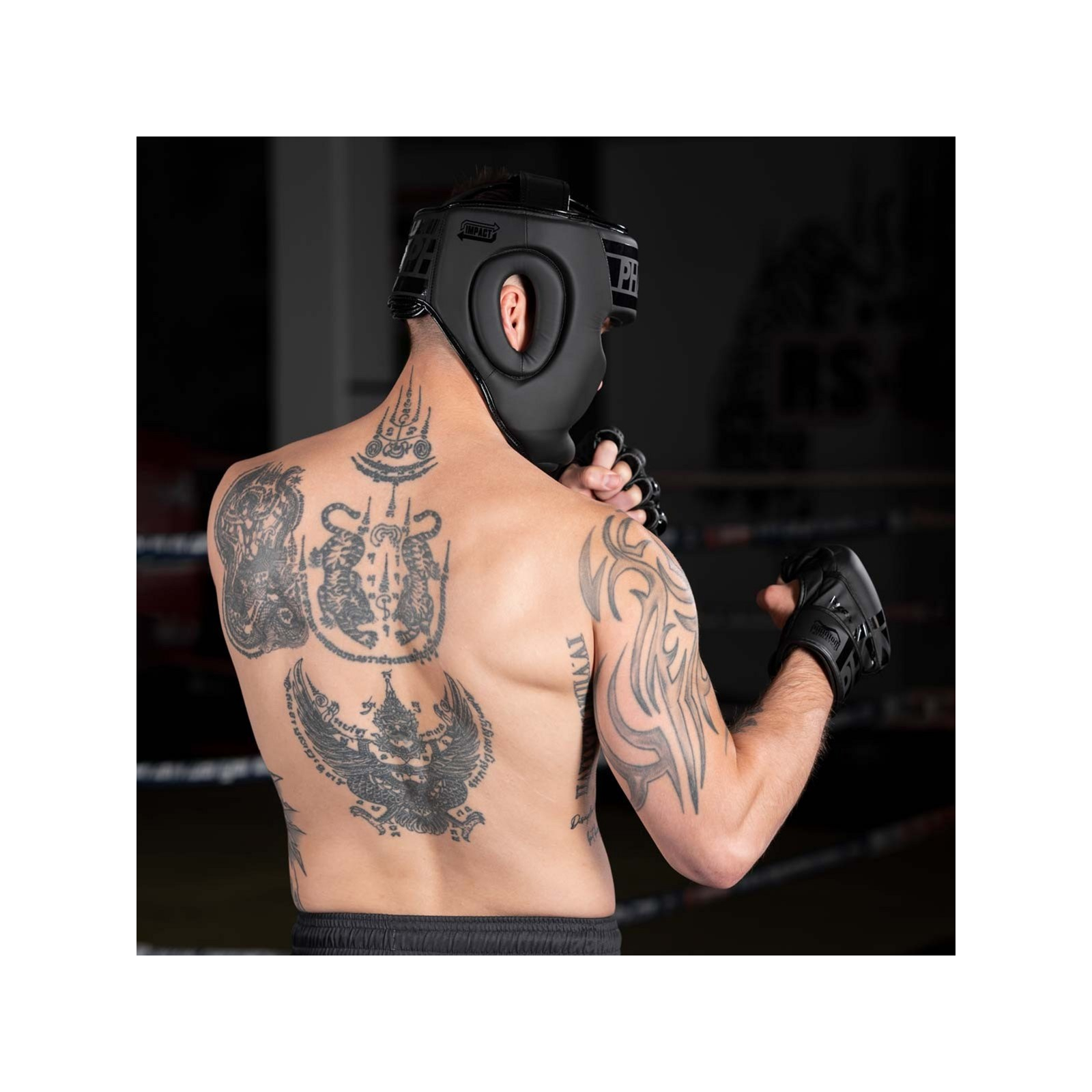 Боксерский шлем Phantom APEX Full Face Black (PHHG2026) изображение 5