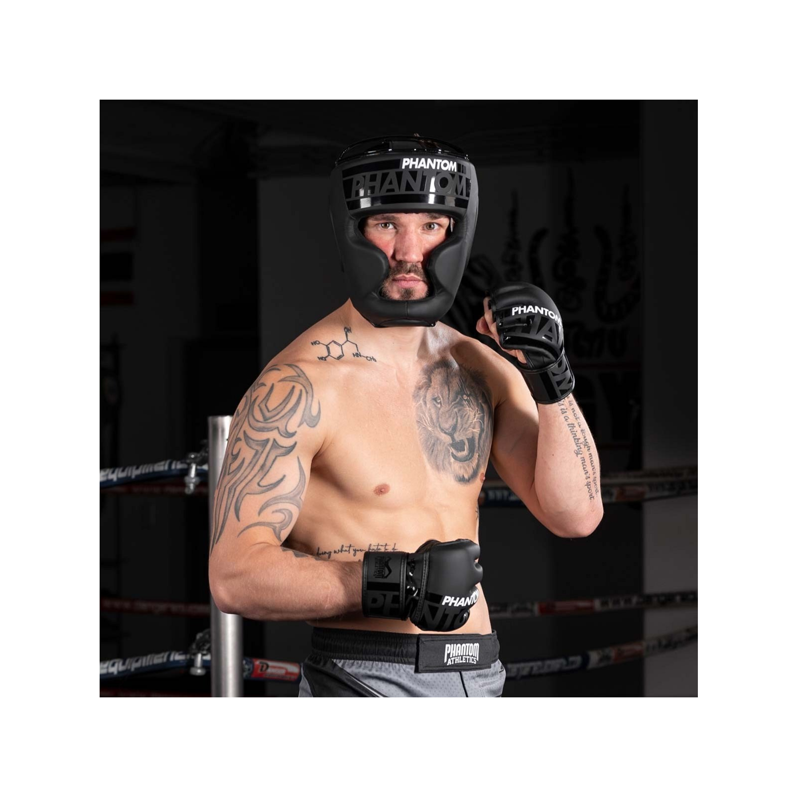 Боксерский шлем Phantom APEX Full Face Black (PHHG2026) изображение 6